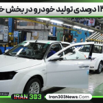 رشد ۱۴.۸ درصدی تولید خودرو در بخش خصوصی