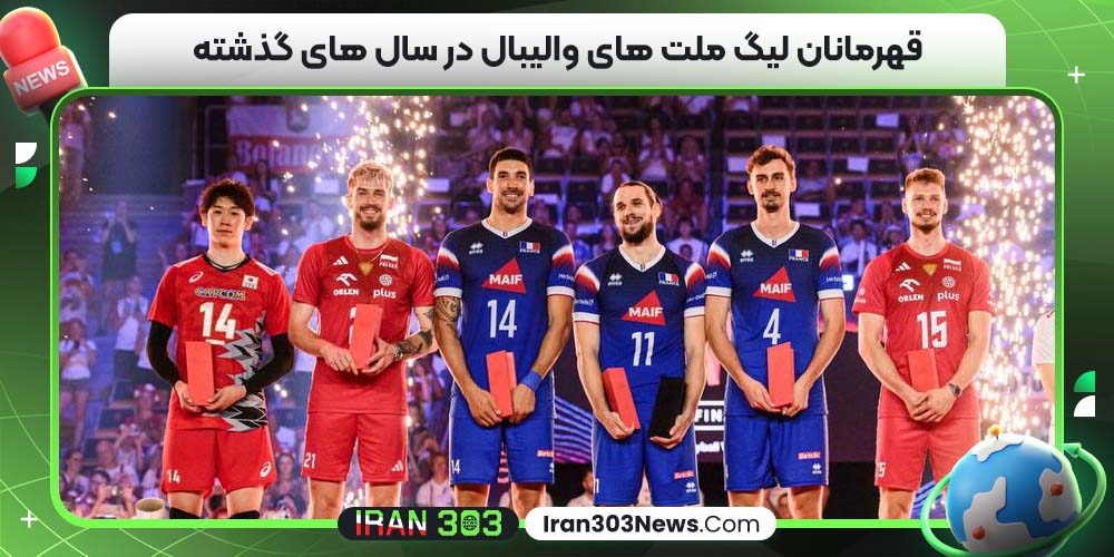 قهرمانان لیگ ملت ‌های والیبال در سال ‌های گذشته