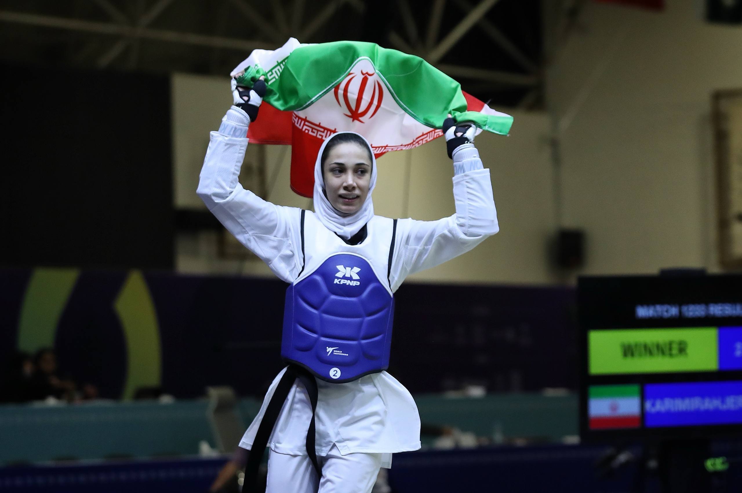 ساینا کریمی تکواندوکار طلا گرفت ساینا کریمی تکواندوکار طلا گرفت